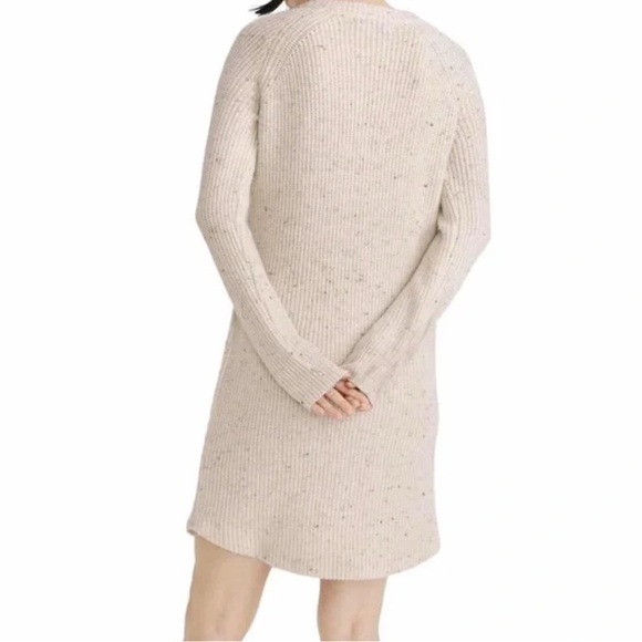 Madewell Speckled Ribbed Sweater Dress | Small - Picture 2 of 12